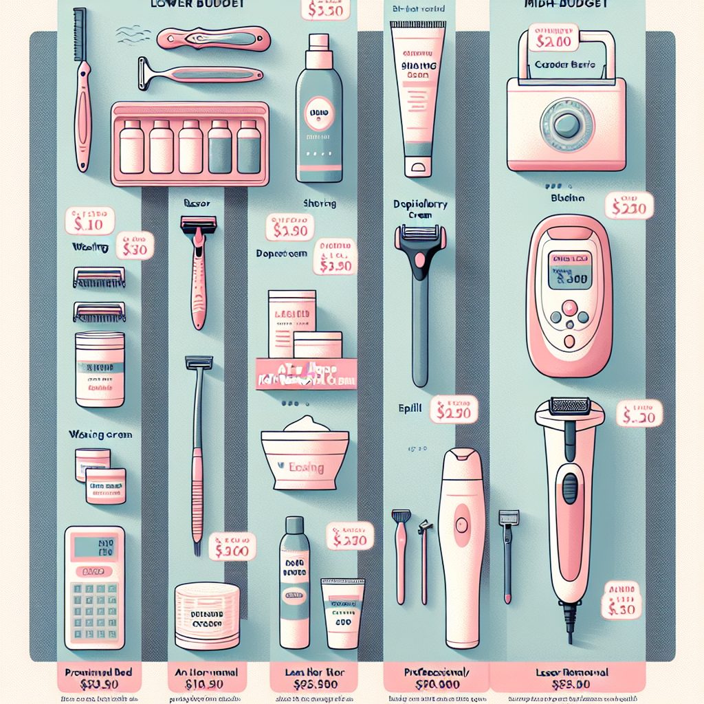 予算に応じた脱毛方法の選択肢