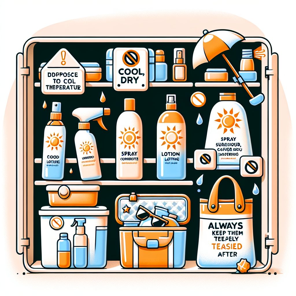 日焼け止めの保管方法と注意点