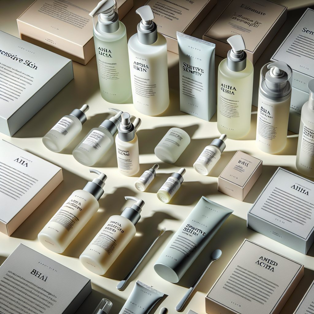 - 敏感肌におすすめのAHA・BHA配合製品