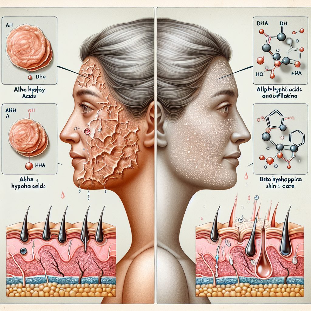 角質ケアにおけるAHA・BHAの効果