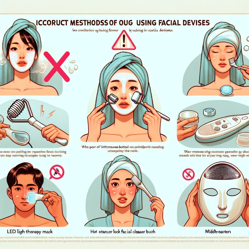 - 避けるべき美顔器の使用方法