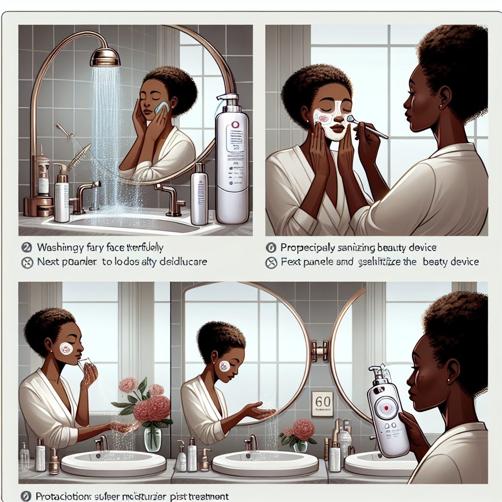 - 美顔器使用時の注意点