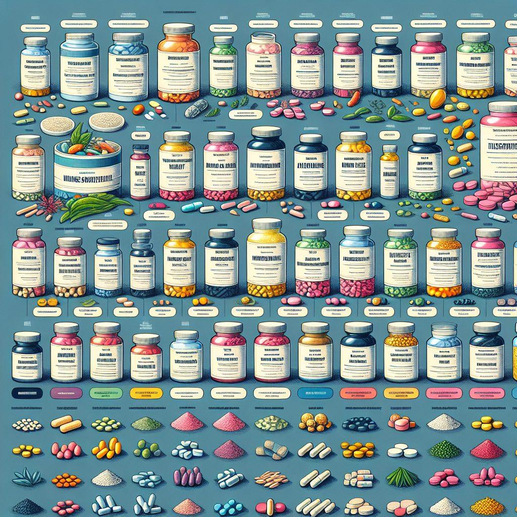 サプリメントの種類とその特徴