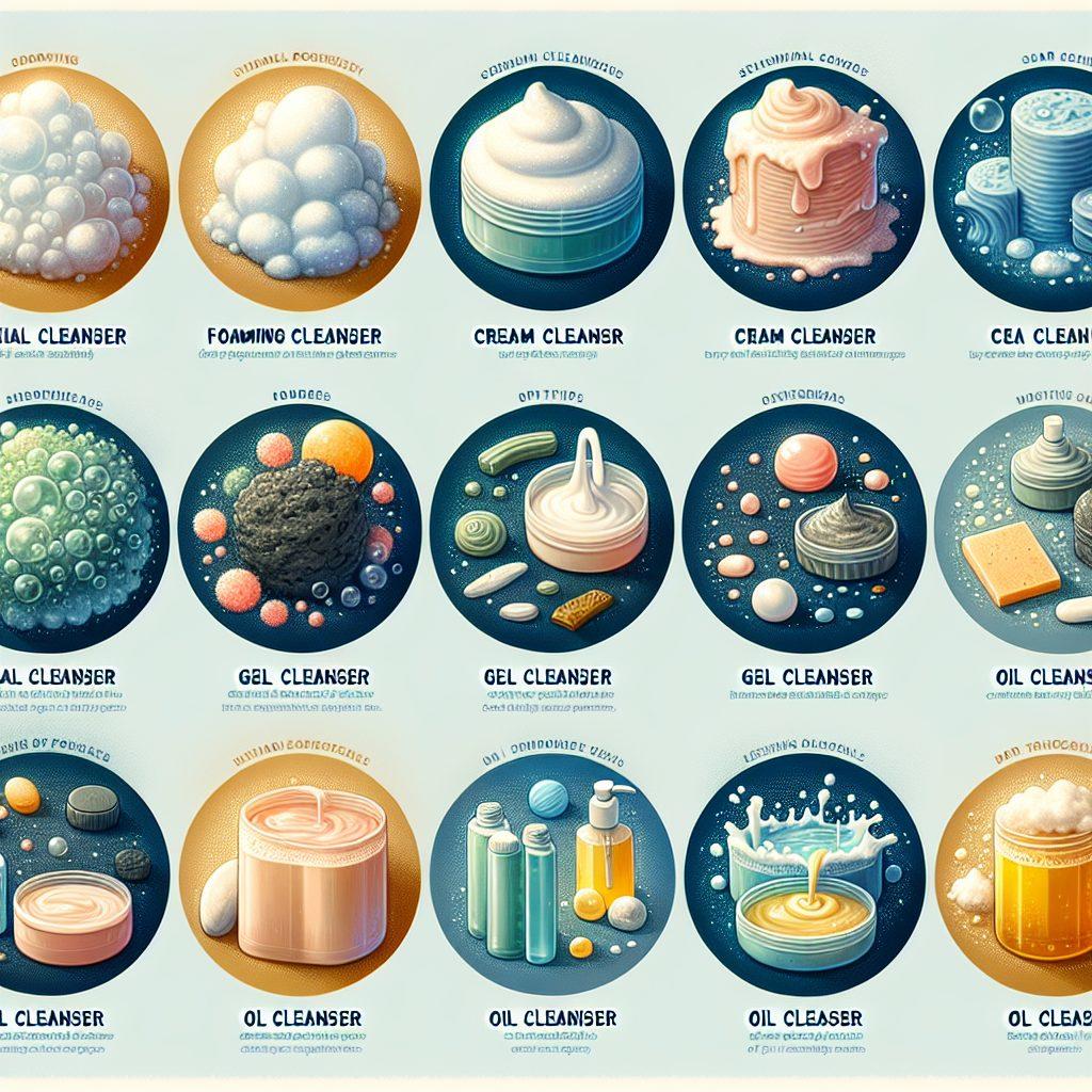 - 洗顔料の種類とその特徴