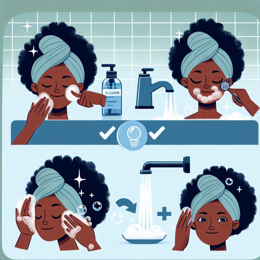 - 正しい洗顔方法で効果を最大限に