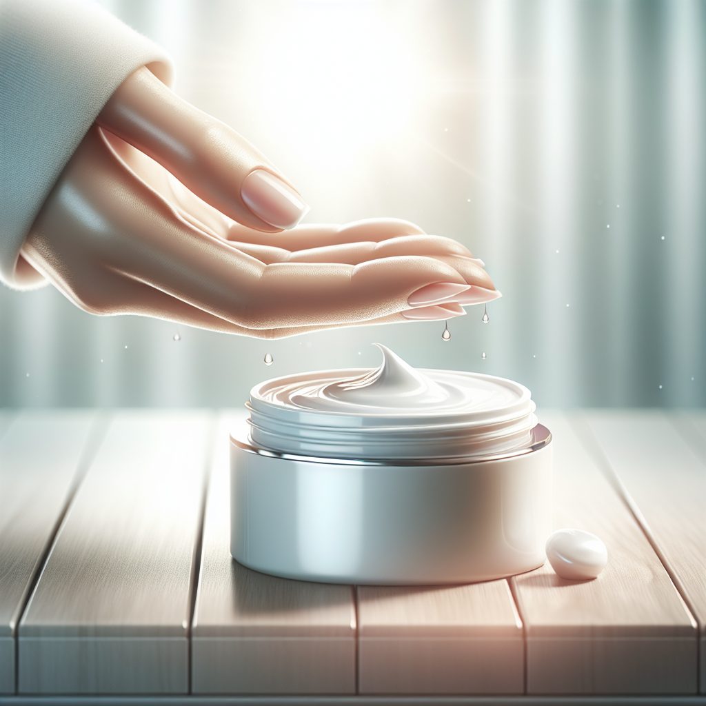 クリームで保湿を閉じ込める