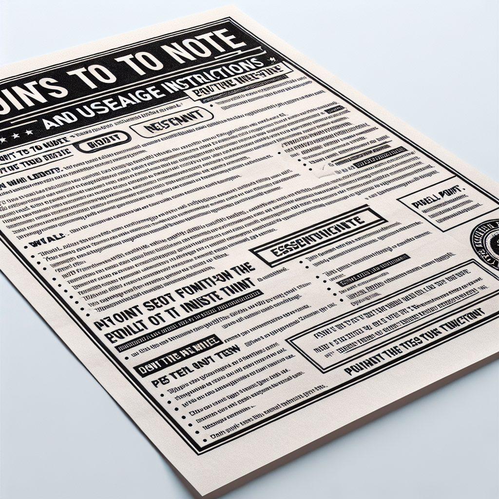 注意点と使用方法