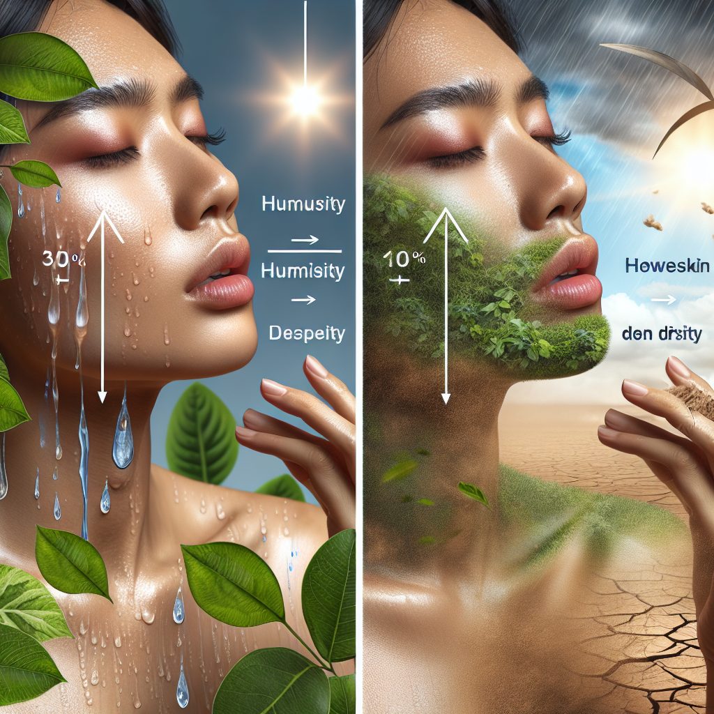 湿度の低下と肌の乾燥