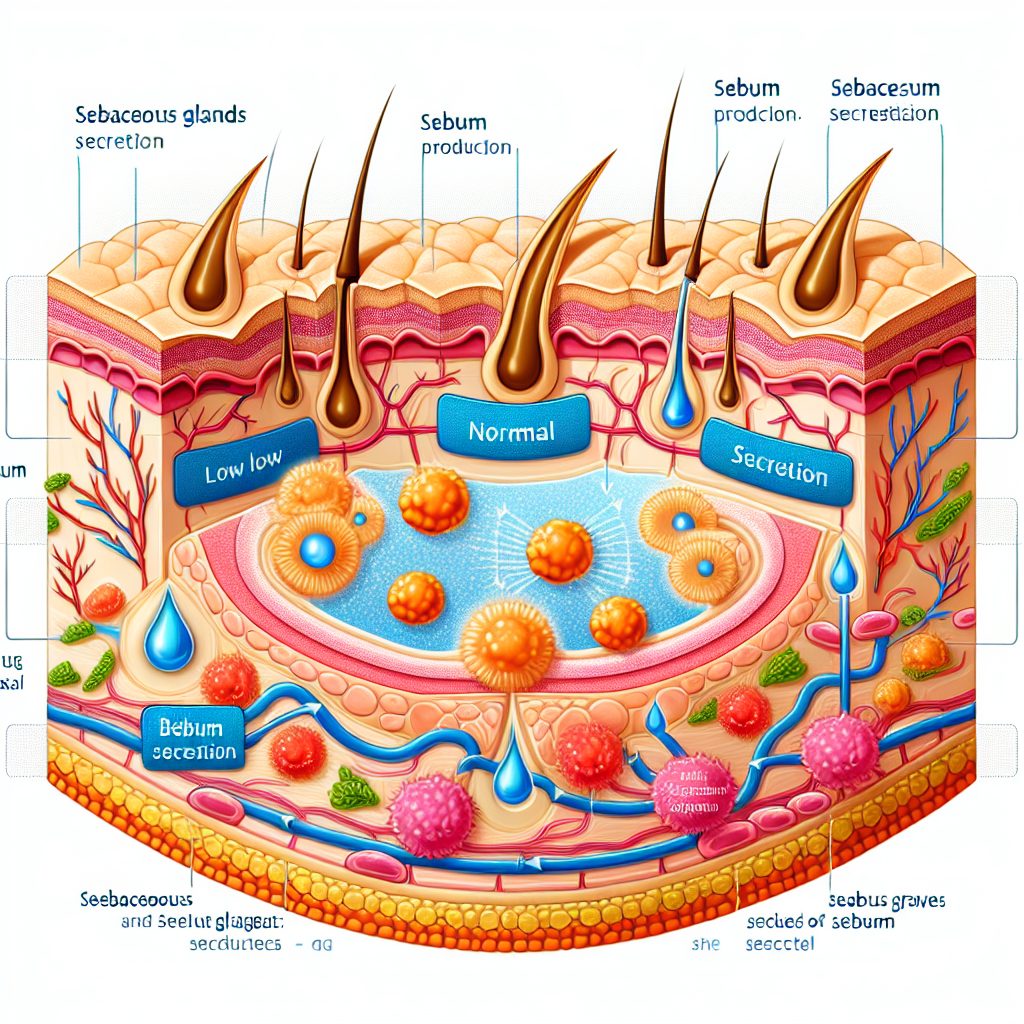 皮脂の分泌量の変化