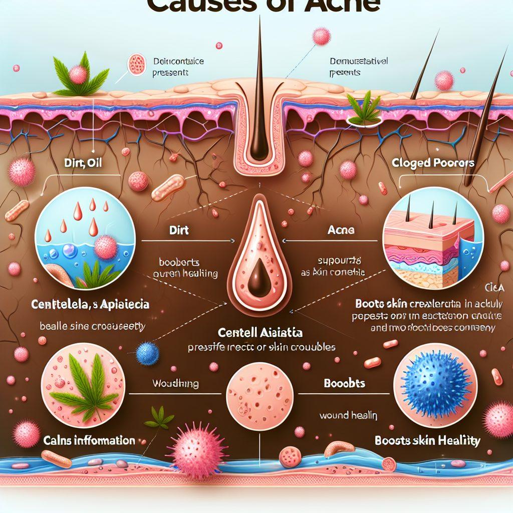 ニキビの原因とCICAの効果