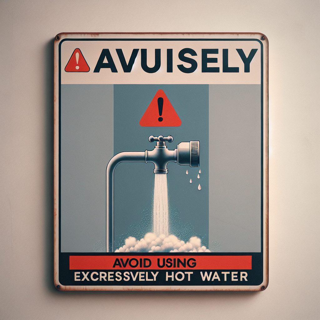 熱すぎるお湯の使用は避ける