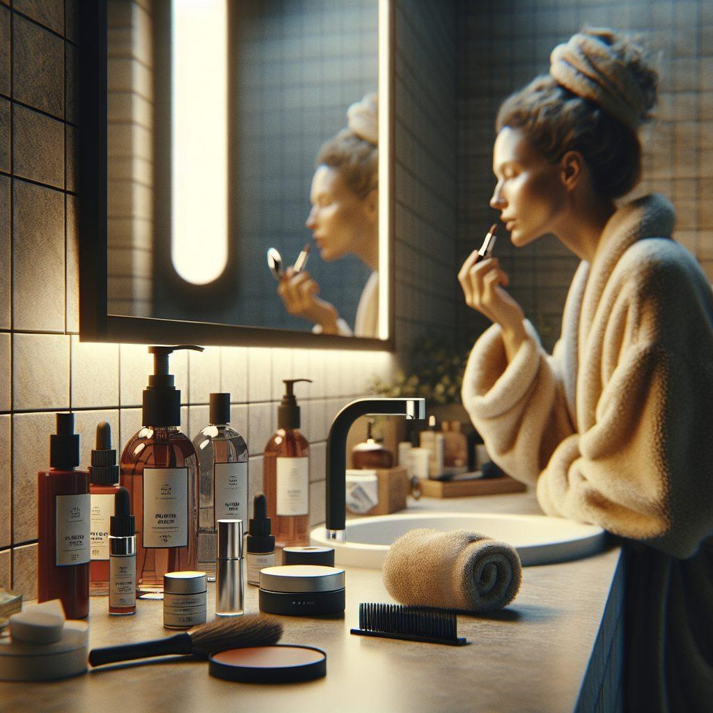 アルコール成分を含む化粧品の使用