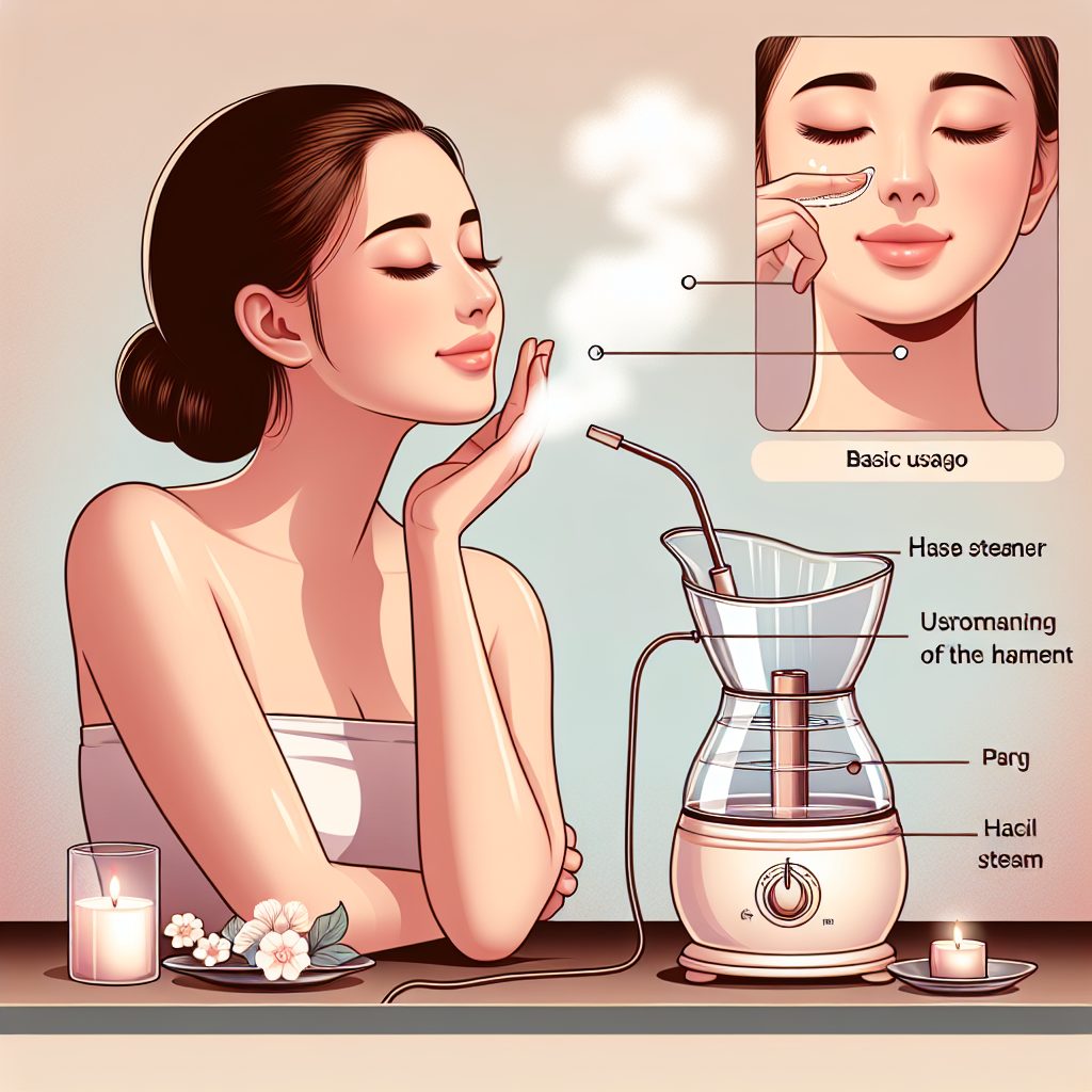 フェイススチーマーの基本的な使い方