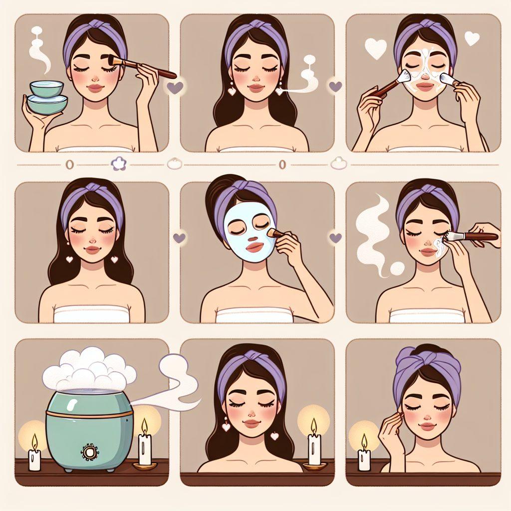 スチーマーを使ったスキンケアのステップ