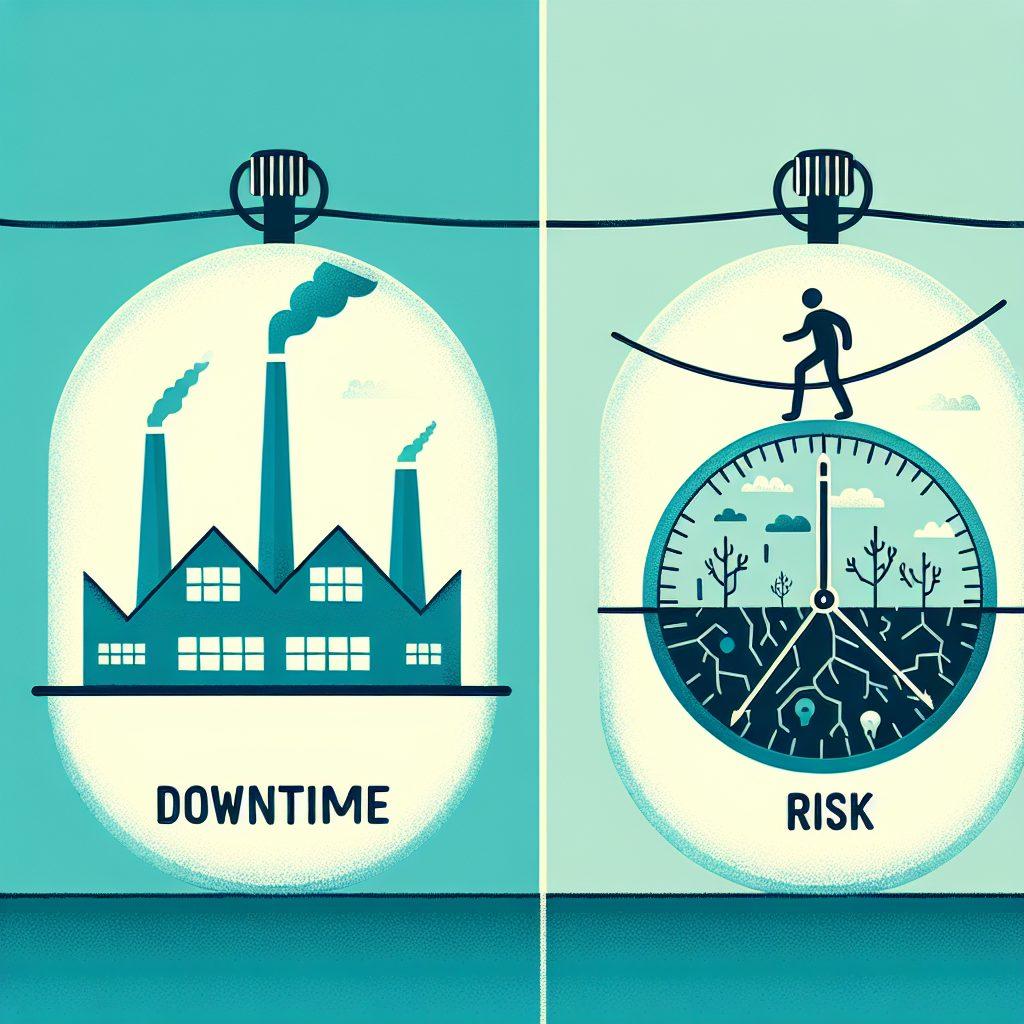 ダウンタイムとリスクの比較