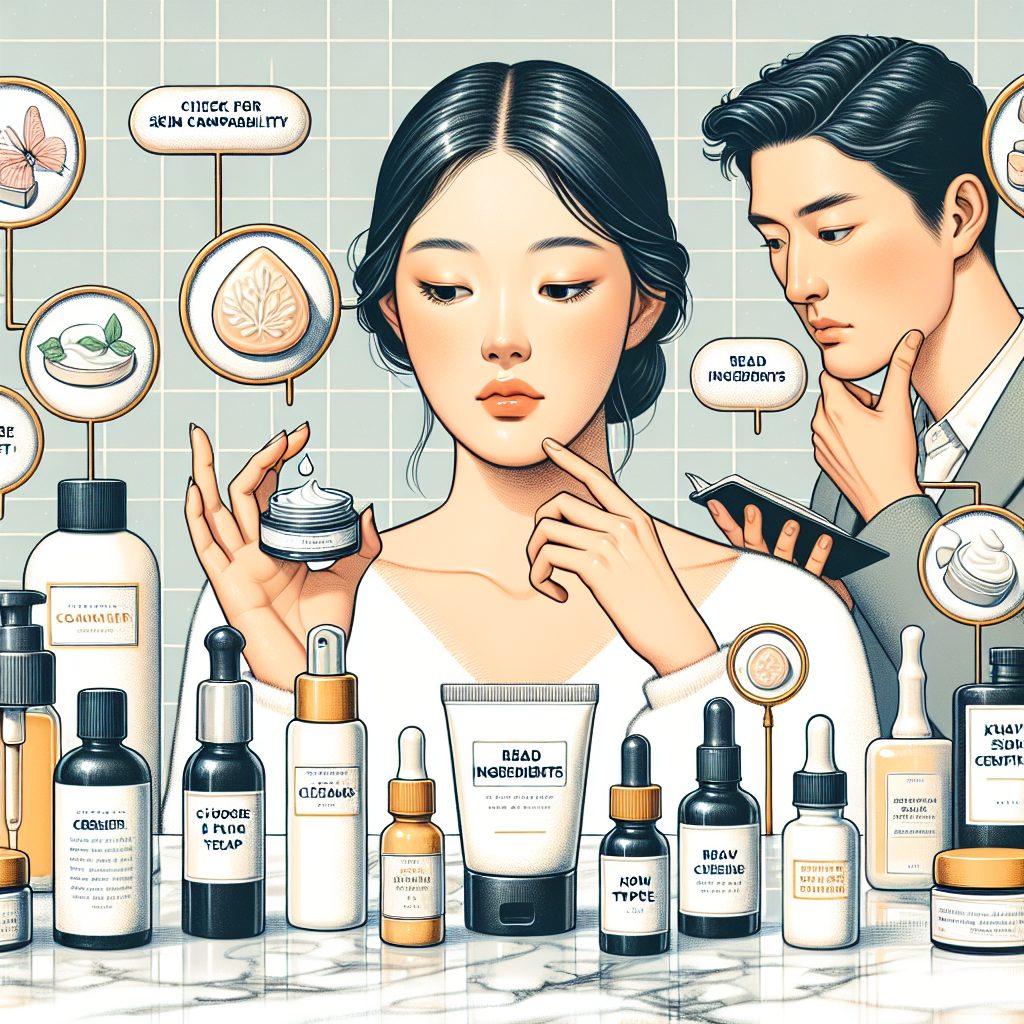 スキンケア製品の選び方