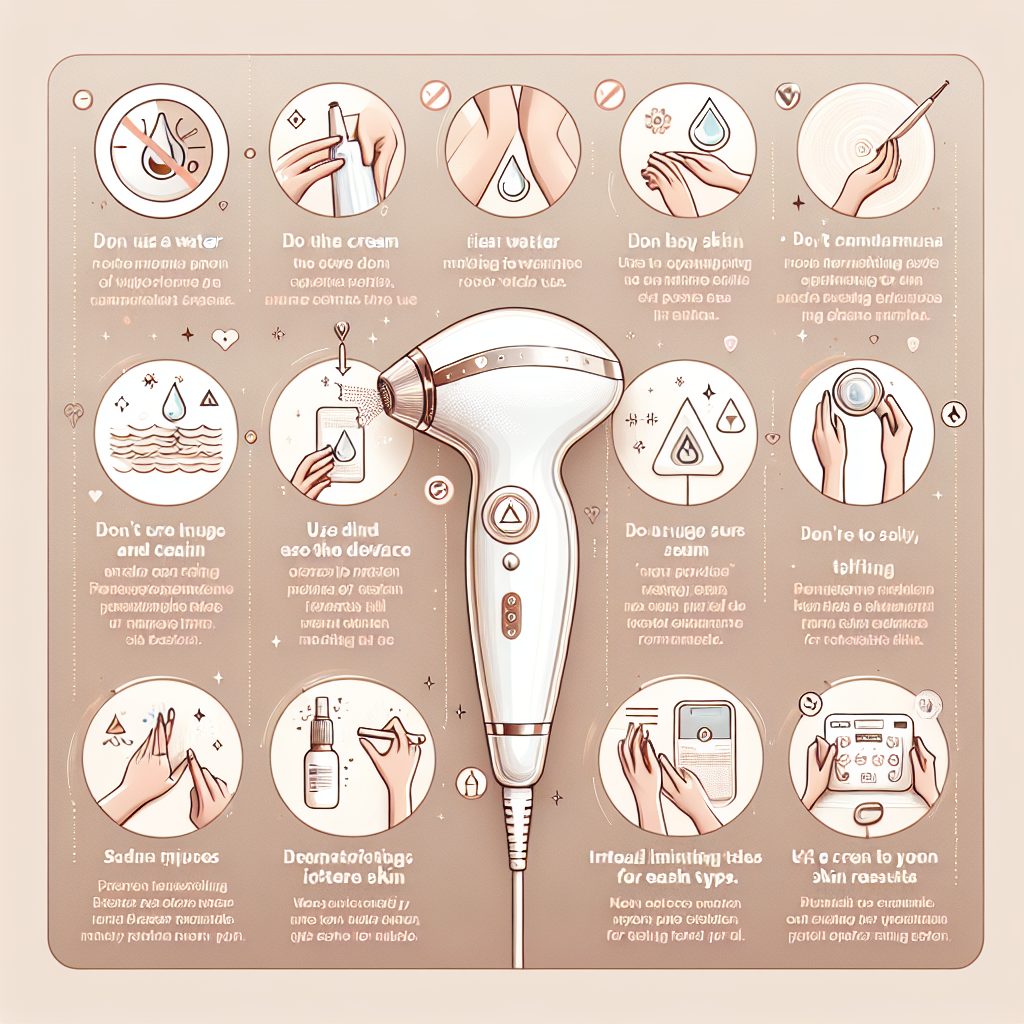 - 美顔器使用時の注意点とコツ