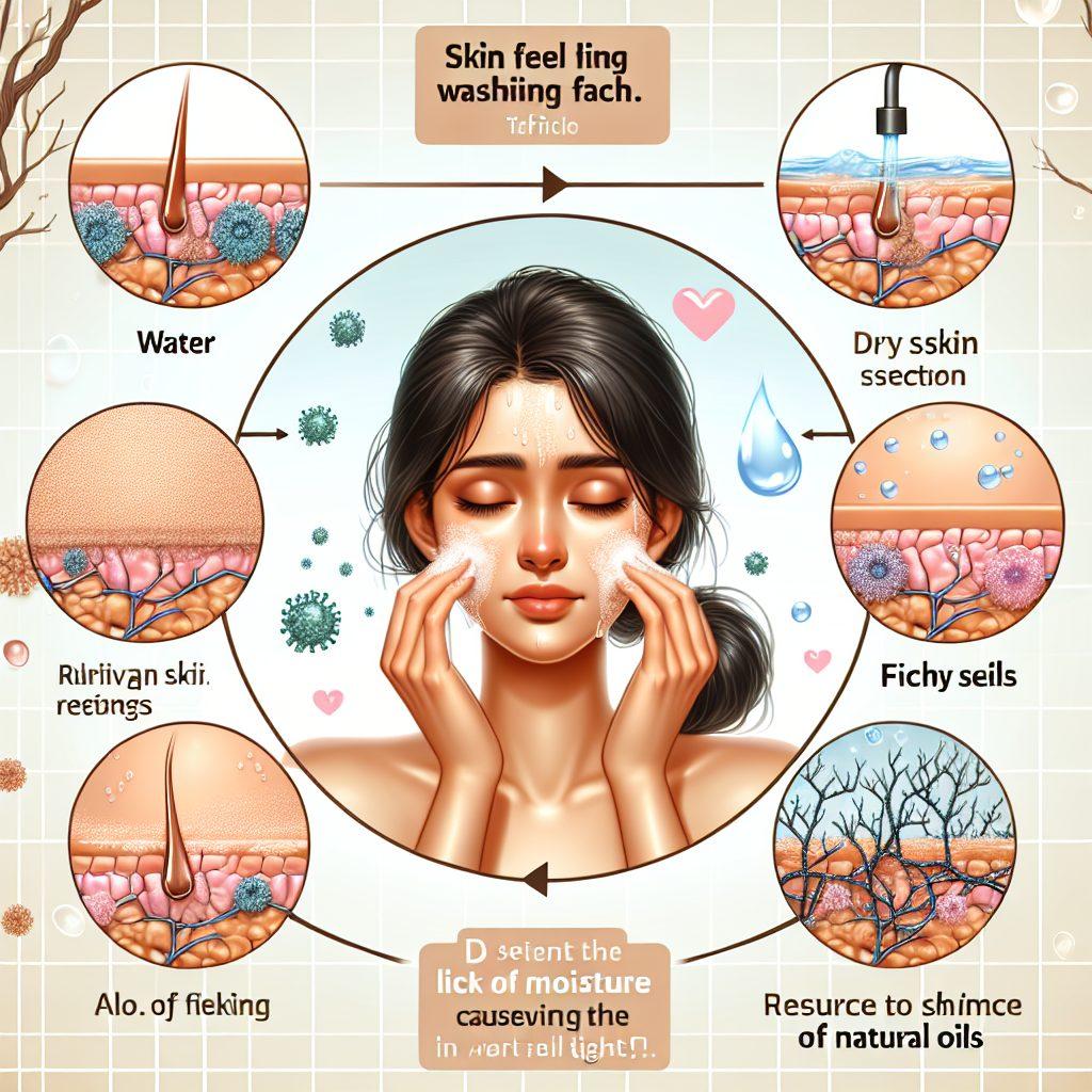 洗顔後の肌がつっぱる原因とは?