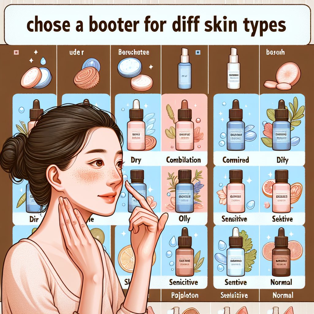肌タイプ別のブースターの選び方