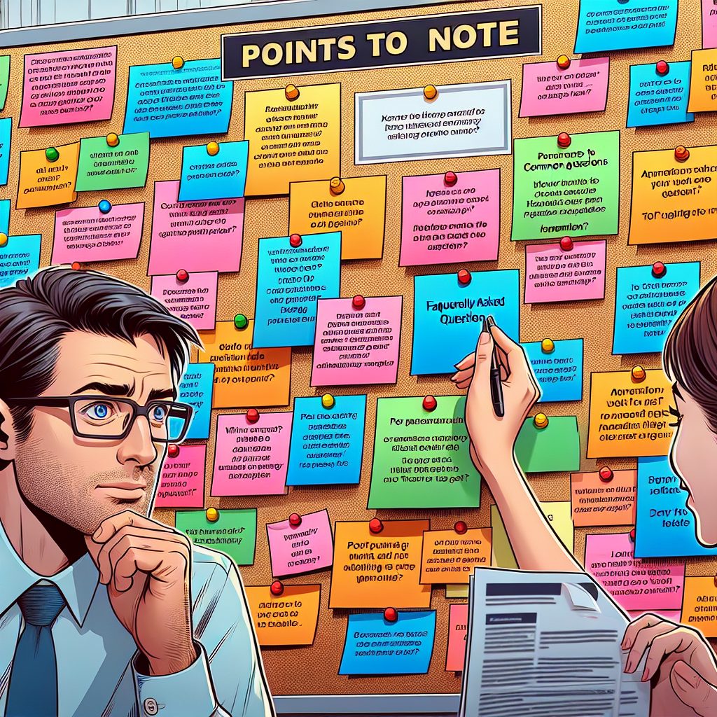 注意すべきこととよくある質問