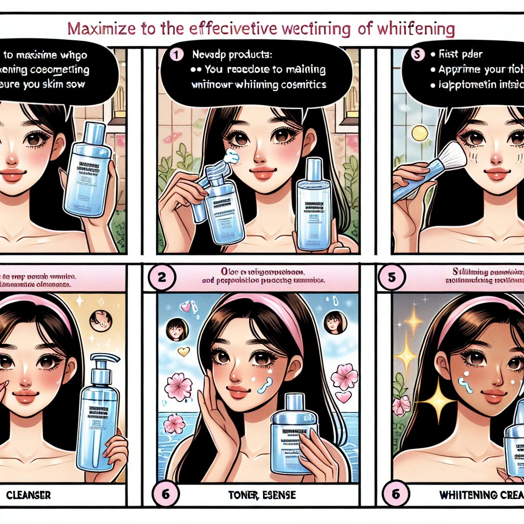 美白コスメの効果を最大限に引き出す方法