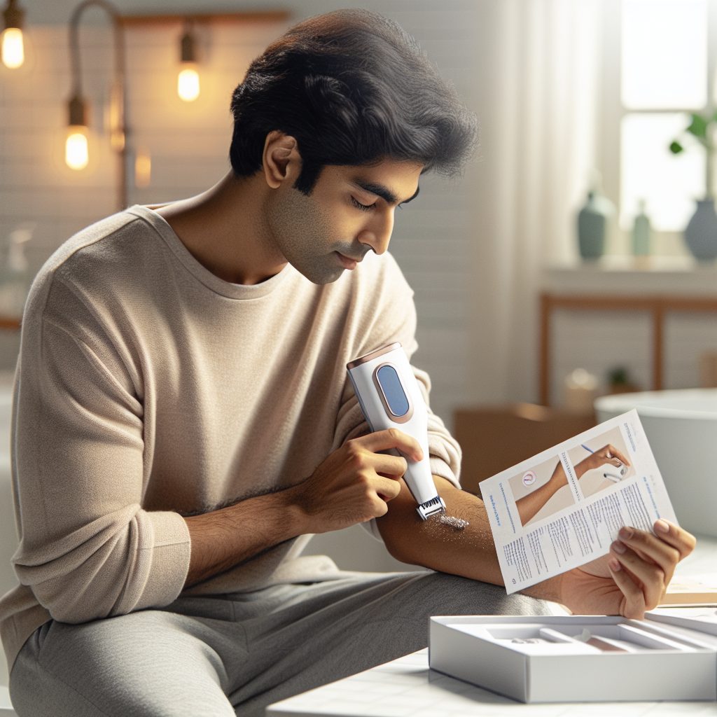 家庭用脱毛器の基本的な使い方