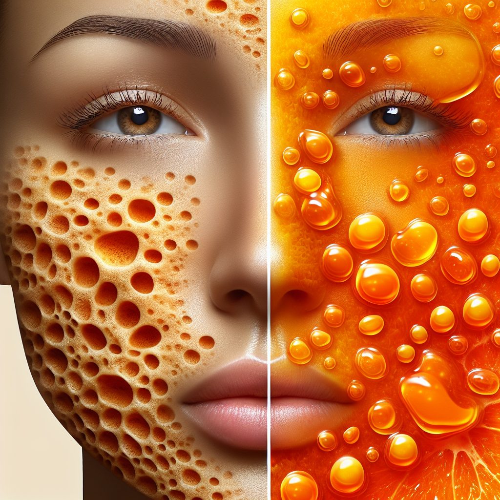 毛穴改善に対するビタミンCの影響