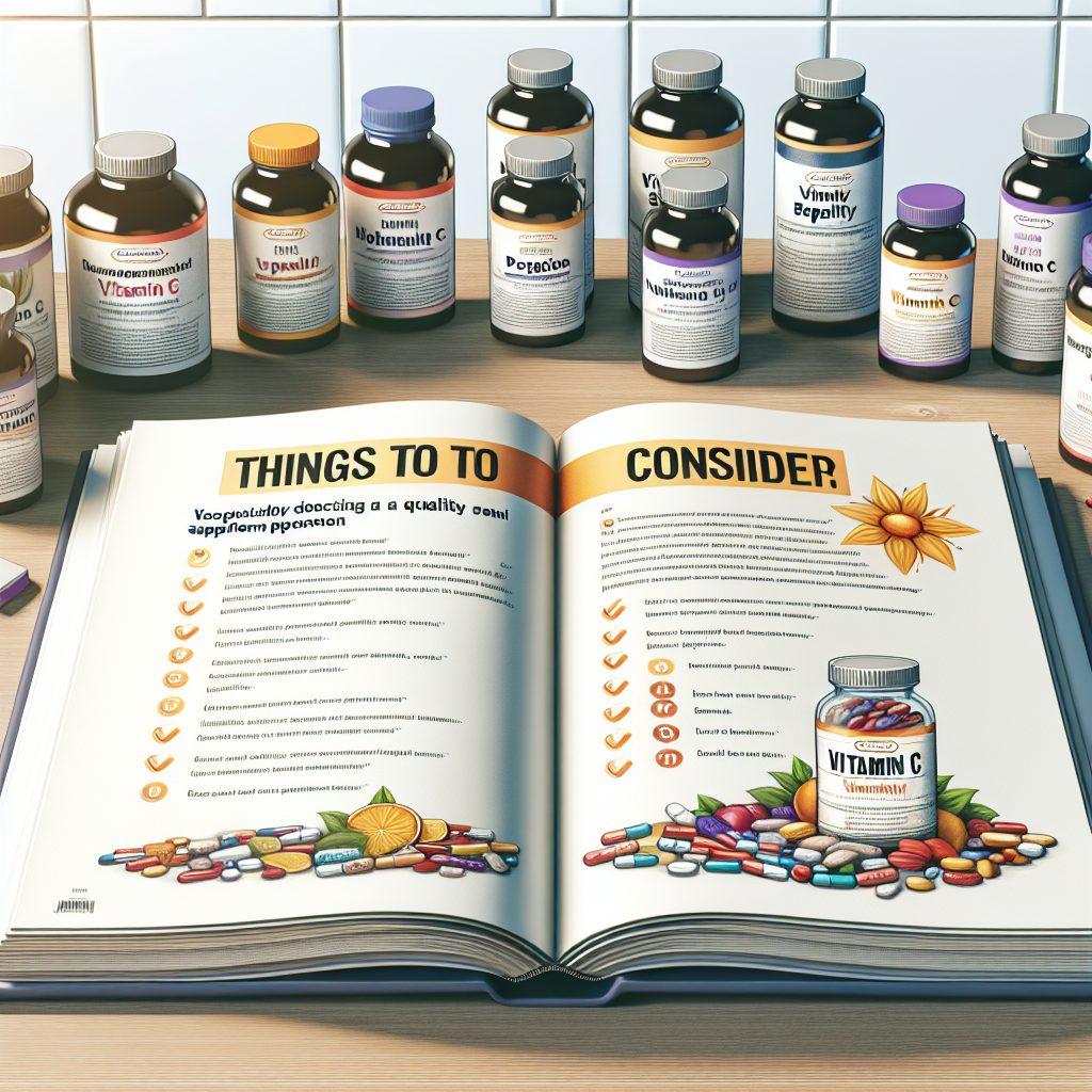 ビタミンCサプリの選び方