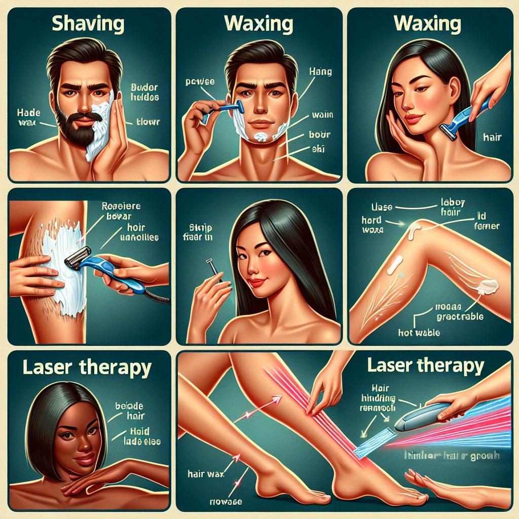 - 各脱毛方法の特徴と仕組み