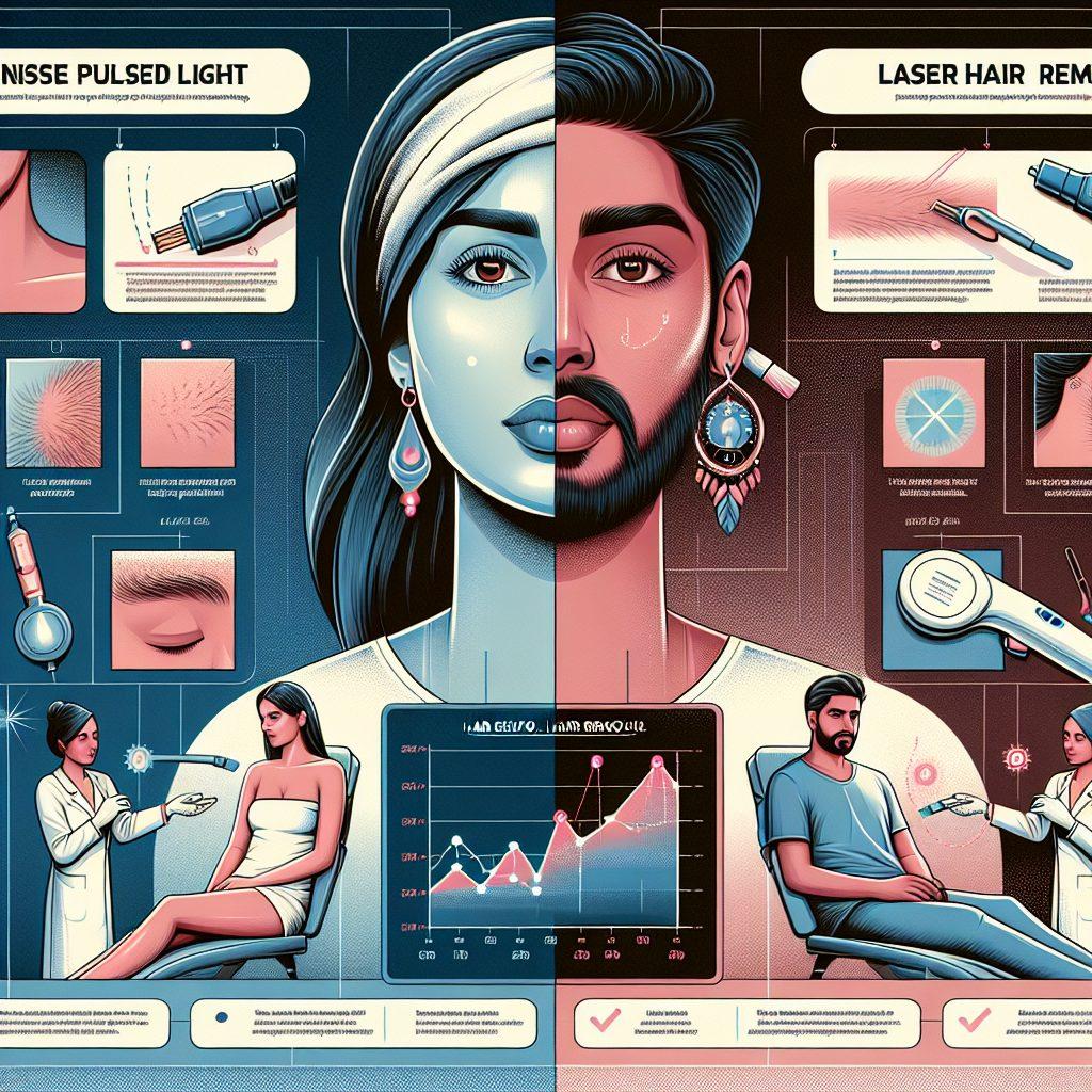 - 効果の比較：IPL vs レーザー脱毛