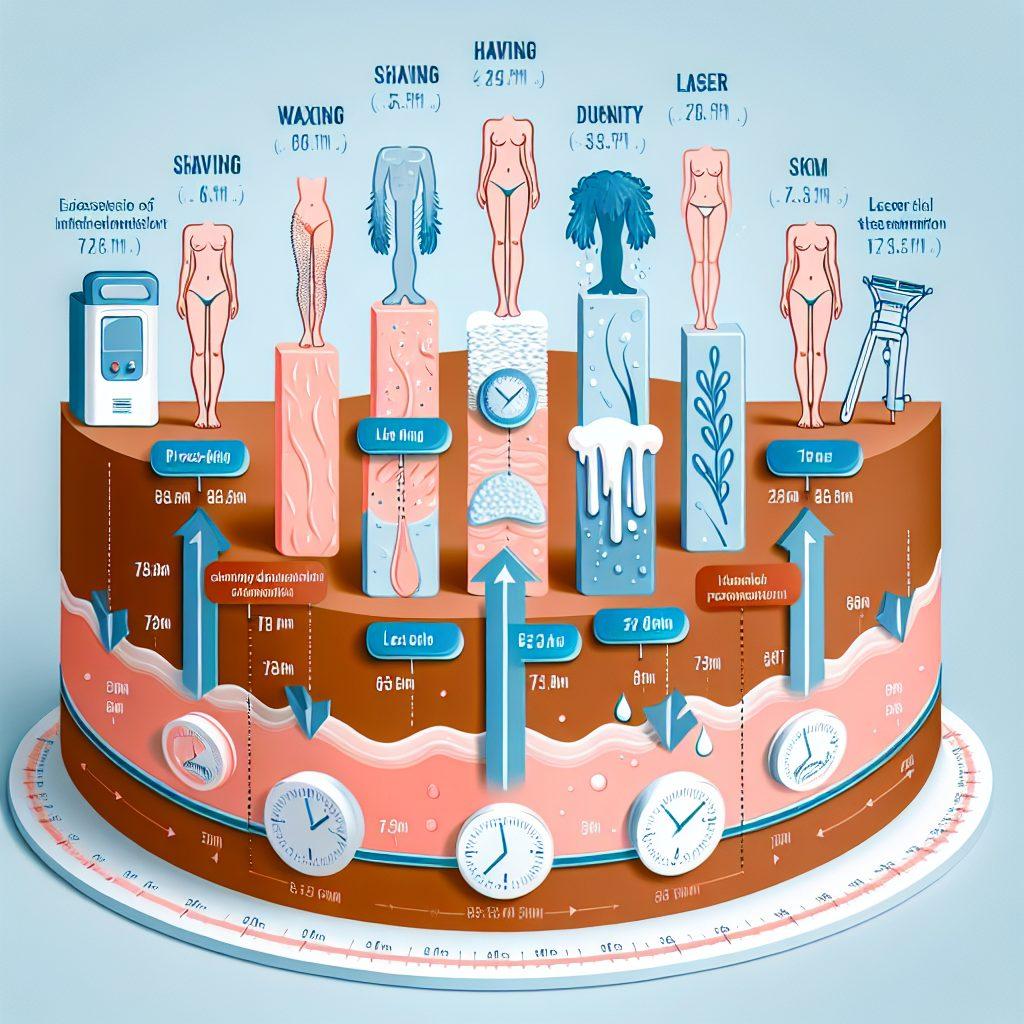 - 脱毛期間と持続性の違い