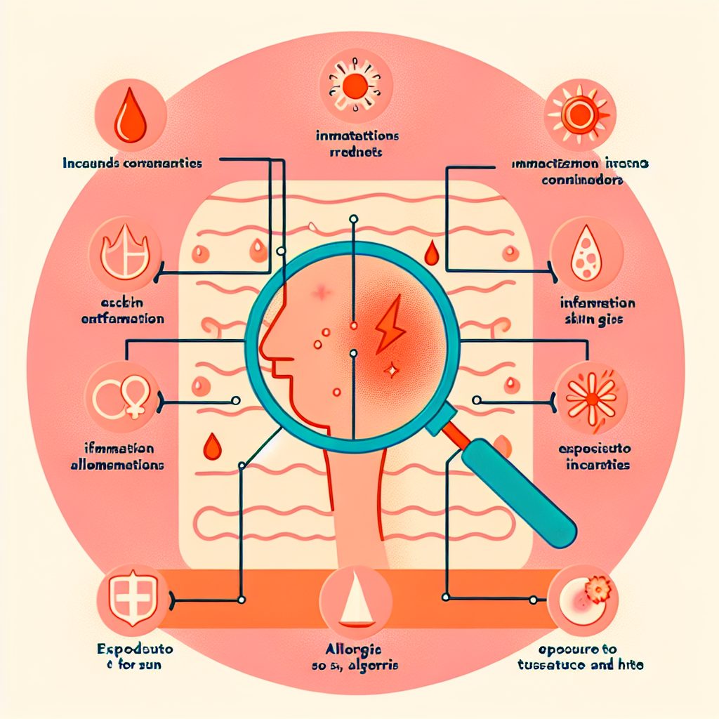 赤みを引き起こす要因