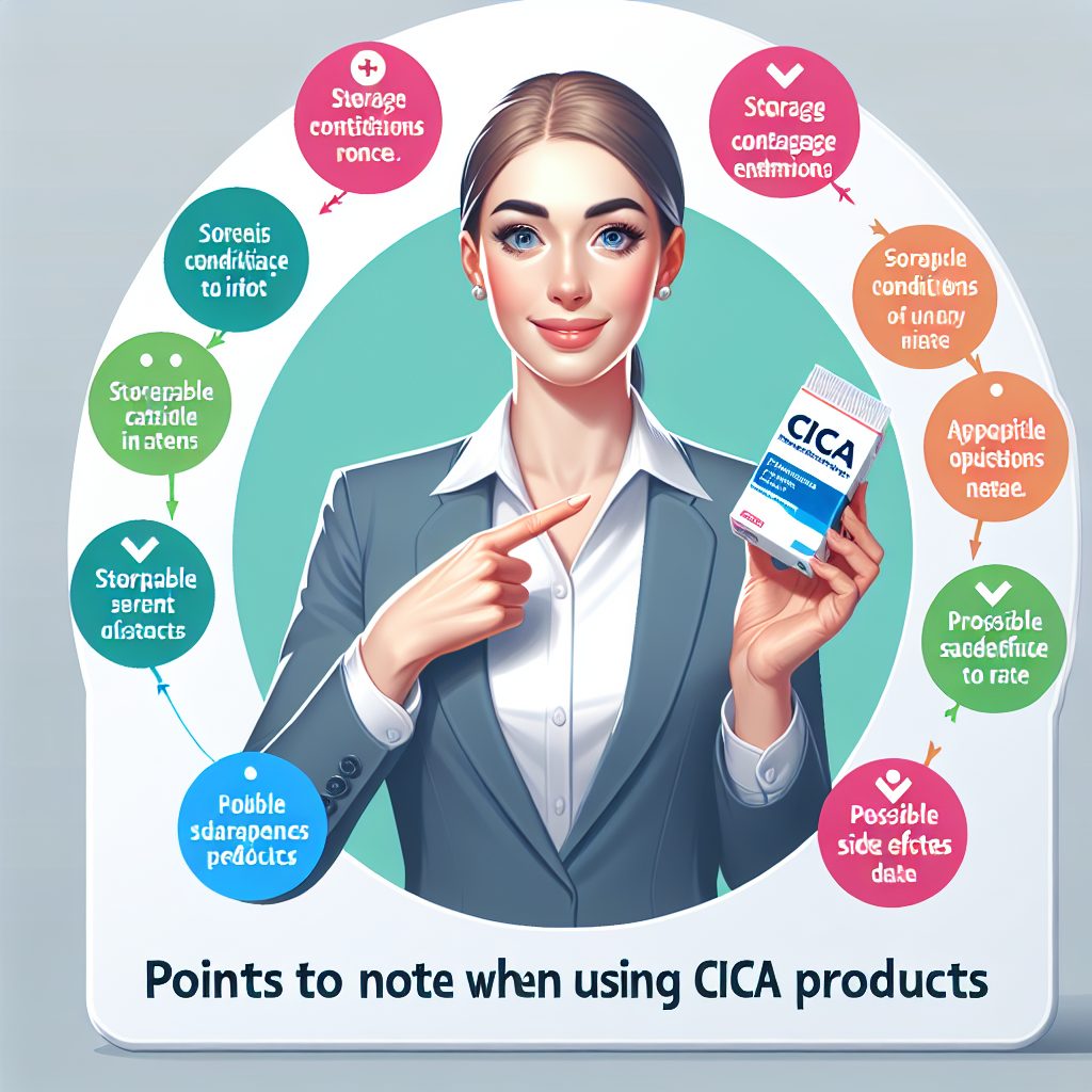 CICA製品を使う際の注意点