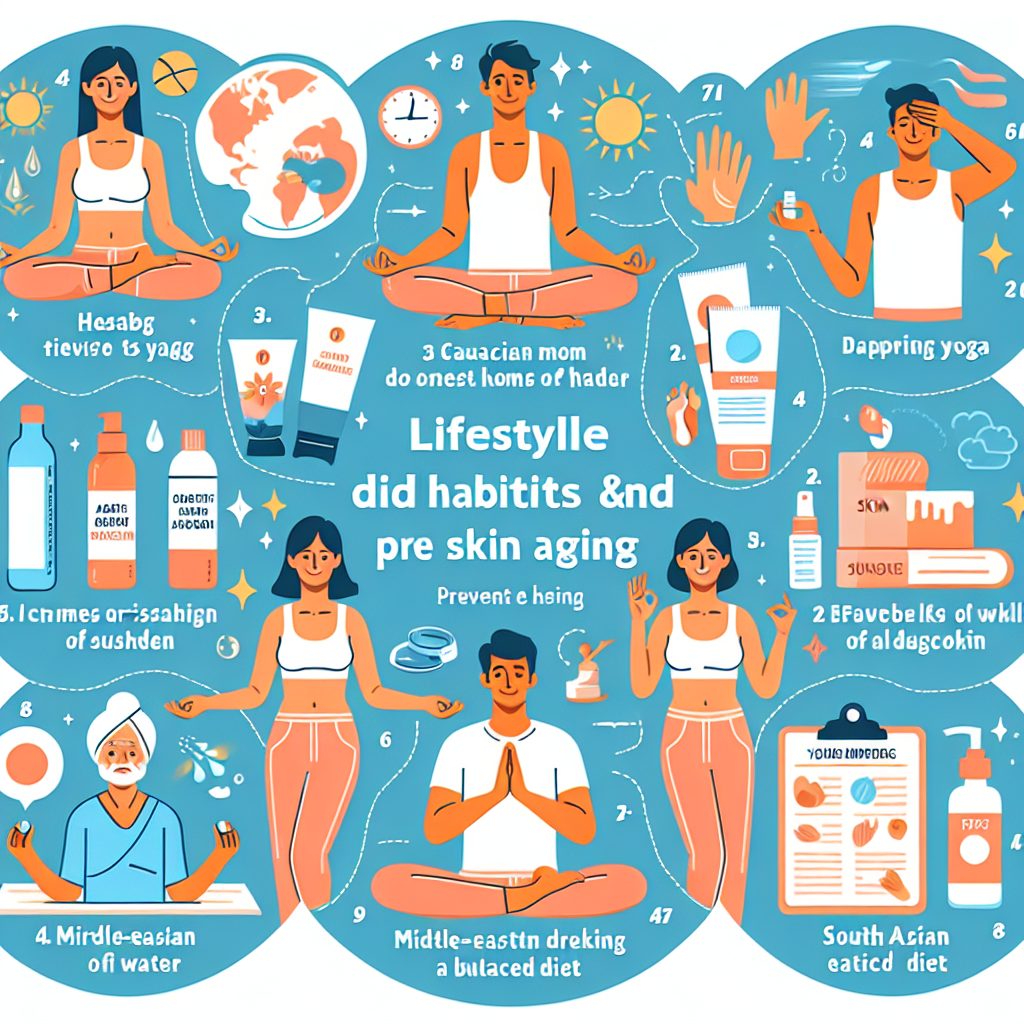 - 肌の老化を防ぐための生活習慣とケア方法