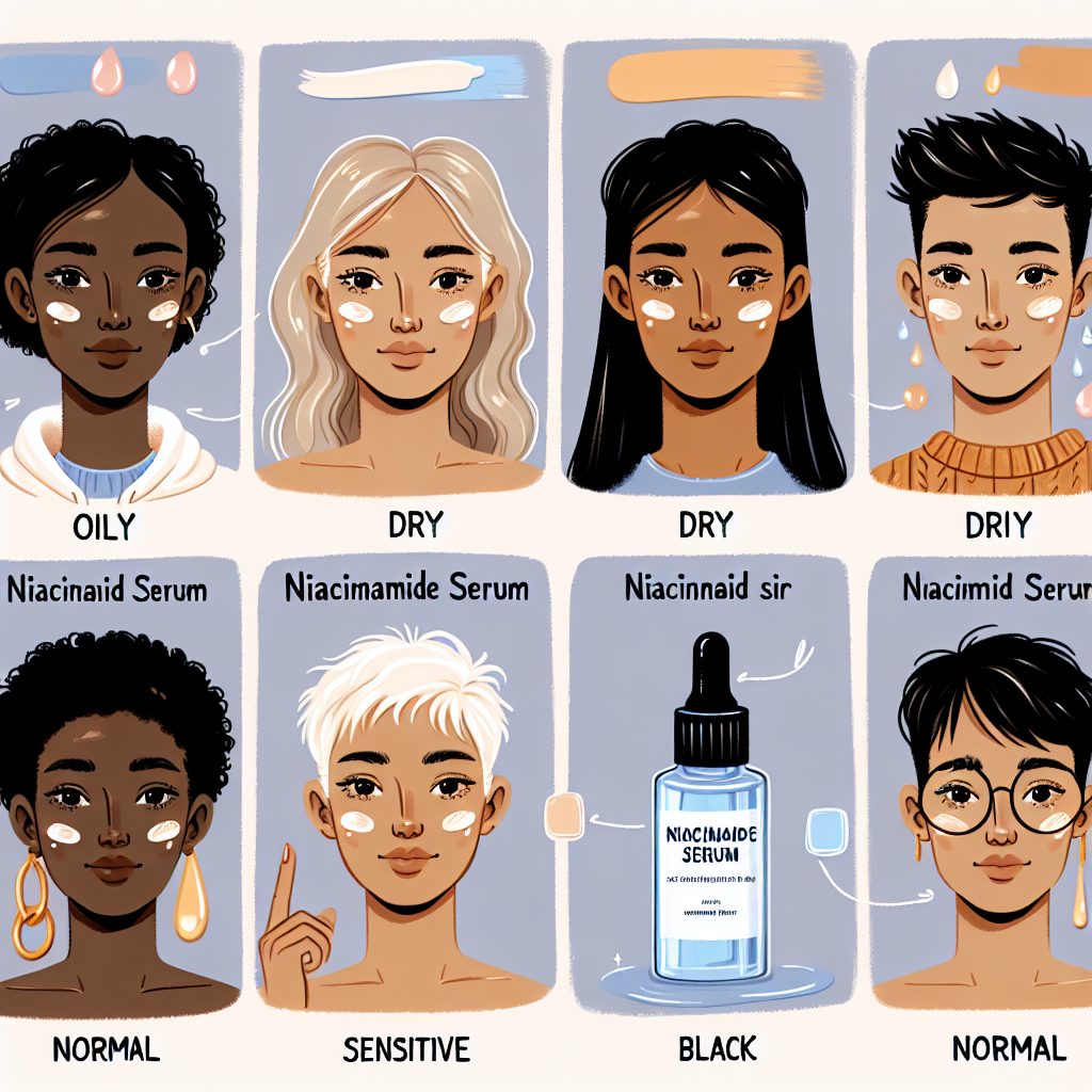 肌タイプ別のナイアシンアミド美容液の選び方