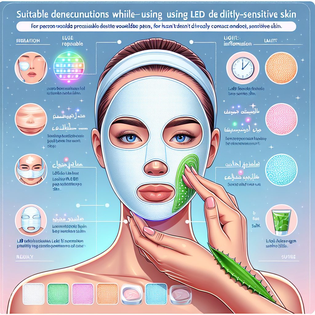 敏感肌のためのLEDマスク使用時の注意点