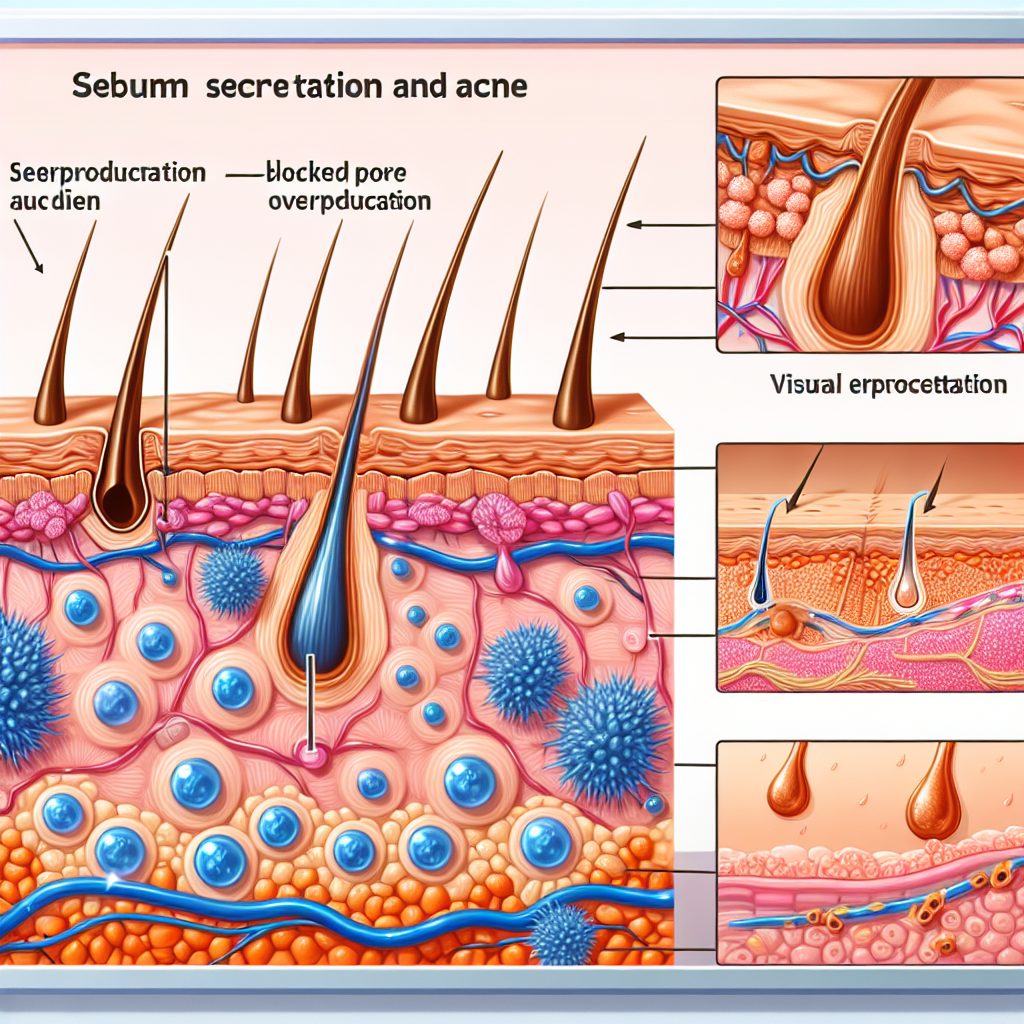 皮脂分泌とニキビの関係