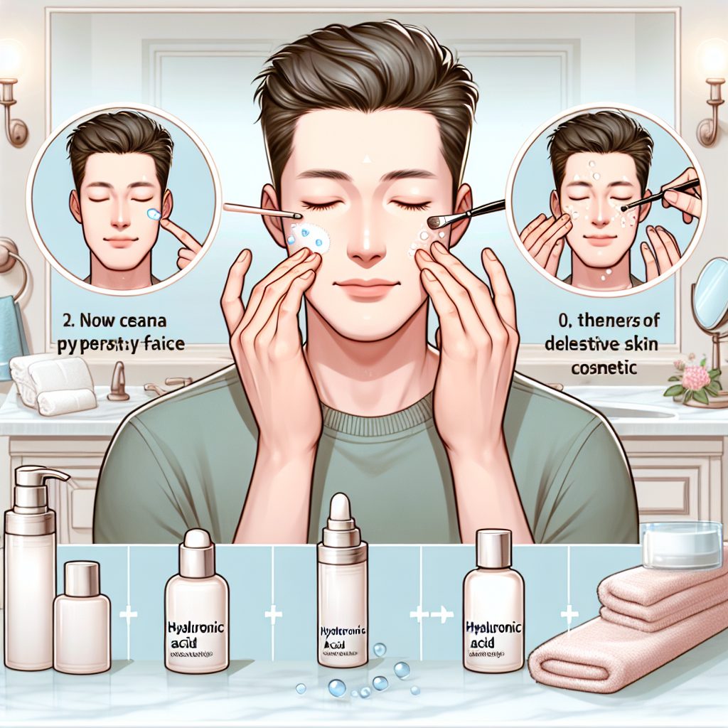 敏感肌対応のヒアルロン酸化粧品の使用方法